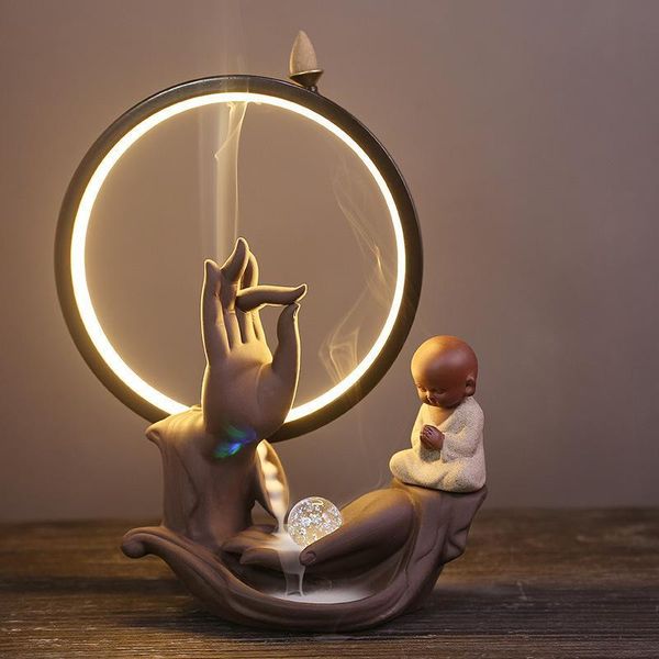 fragrance lamps purple sand backflow incense burner with lamp smoke waterfall zen holder household indoor 20 pcs cones
fragrance lamps purple sand backflow incense burner with lamp smoke waterfall zen holder household indoor 20 pcs cones