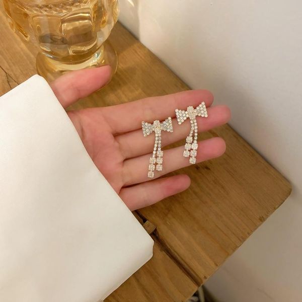 stud summer style personality creative bow pendant earrings luxury fashion casual dance party for women, Golden;silver
stud summer style personality creative bow pendant earrings luxury fashion casual dance party for women, Golden;silver