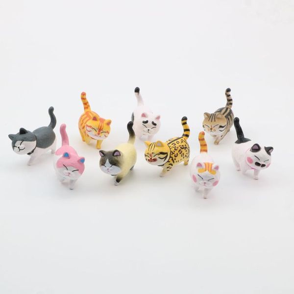 decorative objects & figurines 9 pcs/set fat cat figurine mini model ornament micro landscape decor diy home collectible 2021
decorative objects & figurines 9 pcs/set fat cat figurine mini model ornament micro landscape decor diy home collectible 2021
