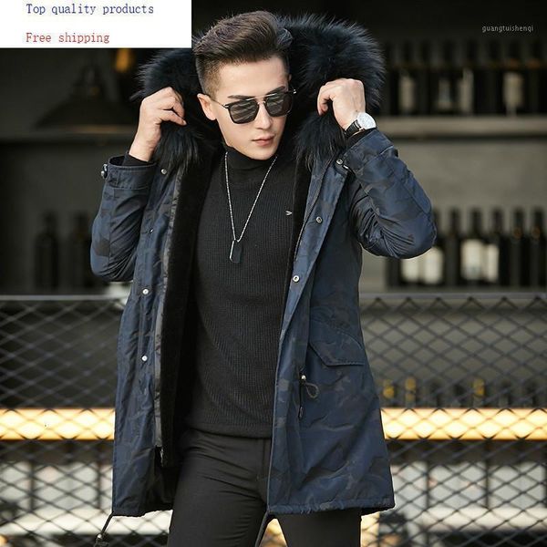 men's leather & faux parka real fur coat men sheep liner winter raccoon collar hooded parkas casaco 1709 yy1361, Black
men's leather & faux parka real fur coat men sheep liner winter raccoon collar hooded parkas casaco 1709 yy1361, Black