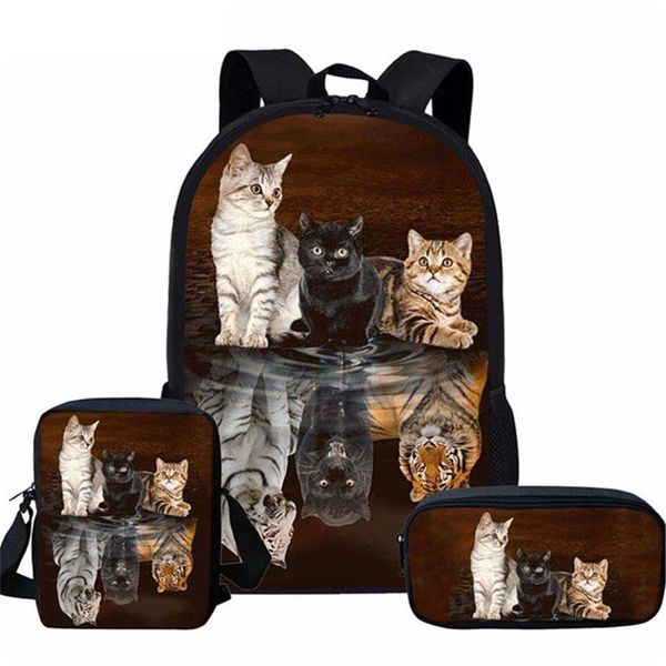 school bags 3pcs set for kids backpack cute cat reflect tiger 3d print schoolbag back pack children boys girls student book bag
school bags 3pcs set for kids backpack cute cat reflect tiger 3d print schoolbag back pack children boys girls student book bag