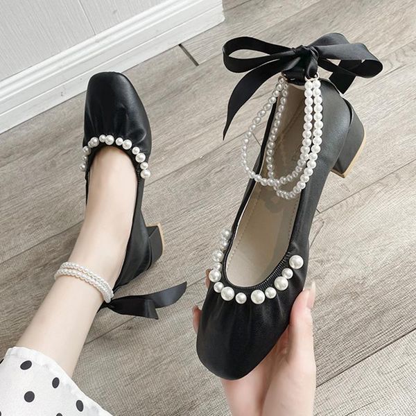 dress shoes pearl ankle strap pumps women square toe comfortable med heels office woman soft pu leather casual mary jane, Black
dress shoes pearl ankle strap pumps women square toe comfortable med heels office woman soft pu leather casual mary jane, Black