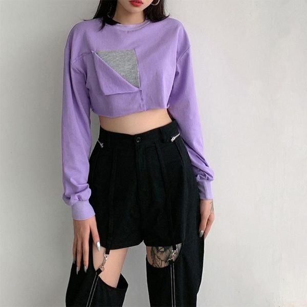 women's hoodies & sweatshirts women autumn batwing long sleeve sweatshirt harajuku color block fake pocket hip hop loose o-neck short, Black
women's hoodies & sweatshirts women autumn batwing long sleeve sweatshirt harajuku color block fake pocket hip hop loose o-neck short, Black