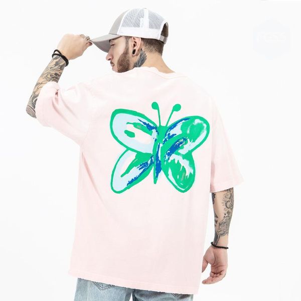 men's t-shirts men summer casual butterfly printing cotton t shirts man oversize daily, White;black
men's t-shirts men summer casual butterfly printing cotton t shirts man oversize daily, White;black