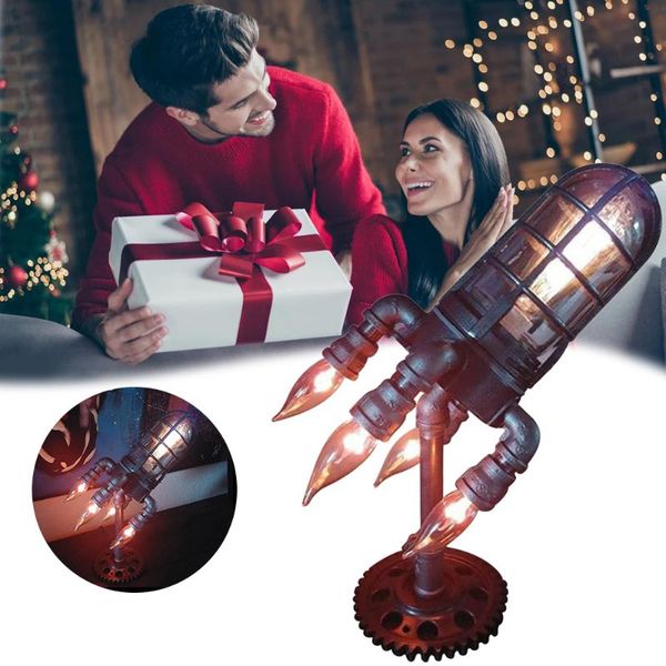 table lamps retro steampunk rocket lamp early father's day festival led cool night light for home office decoration
table lamps retro steampunk rocket lamp early father's day festival led cool night light for home office decoration