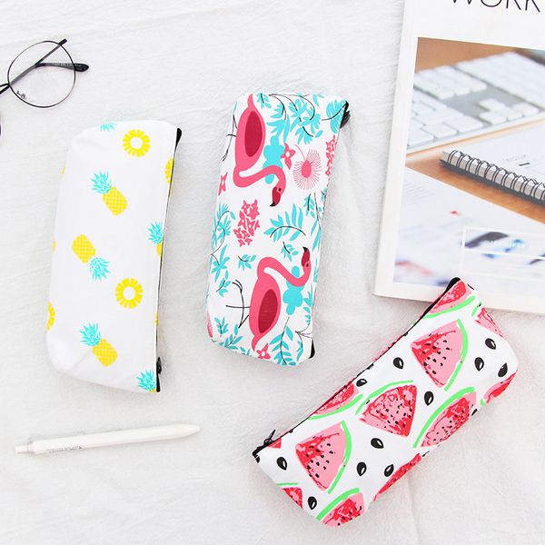 6pieces/lot 1pcs flamingos doodle school supplies pencil case kawaii student school cosmetic bag for women office supplies escolar canvas
6pieces/lot 1pcs flamingos doodle school supplies pencil case kawaii student school cosmetic bag for women office supplies escolar canvas