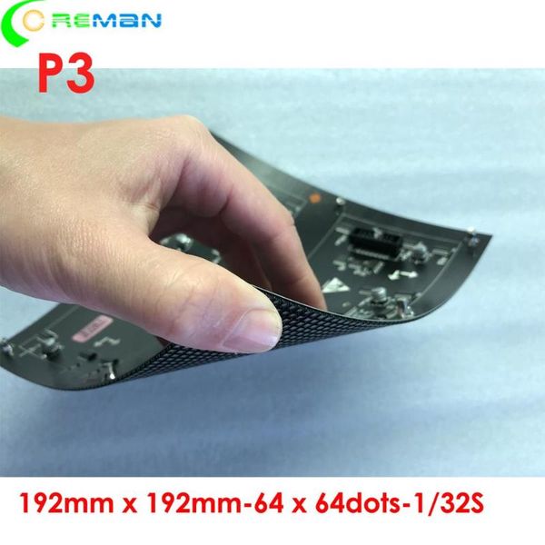 display wholesale price curve soft led screen module p3 192 x 192mm 1/32 scan kinglight nationstar
display wholesale price curve soft led screen module p3 192 x 192mm 1/32 scan kinglight nationstar