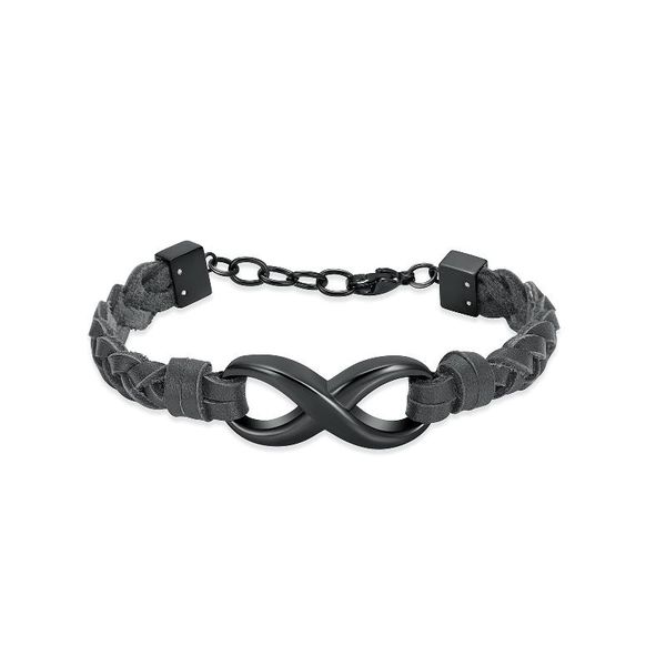 link, chain cremation bracelet for ashes infinity jewelry women men genuine leather keepsake memorial urn, Black
link, chain cremation bracelet for ashes infinity jewelry women men genuine leather keepsake memorial urn, Black