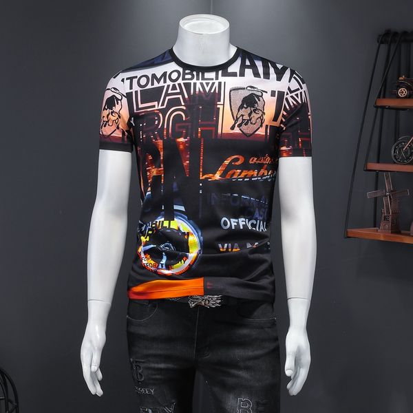 mens shortsleeved tshirt stitching contrast letter printing pattern pure cotton slim breathable summer 2021 halfsleeved shirt, White;black
mens shortsleeved tshirt stitching contrast letter printing pattern pure cotton slim breathable summer 2021 halfsleeved shirt, White;black