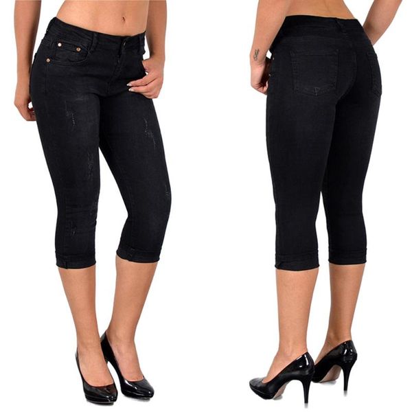 women's jeans summer women fashion high waist skinny knee length denim capri pants jean legging slim stretch seamless, Blue
women's jeans summer women fashion high waist skinny knee length denim capri pants jean legging slim stretch seamless, Blue