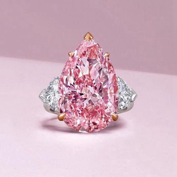 cluster rings luxury large pear zircon wedding ring pure 925 sterling silver pink yello stone finger propose women jewelry, Golden;silver
cluster rings luxury large pear zircon wedding ring pure 925 sterling silver pink yello stone finger propose women jewelry, Golden;silver
