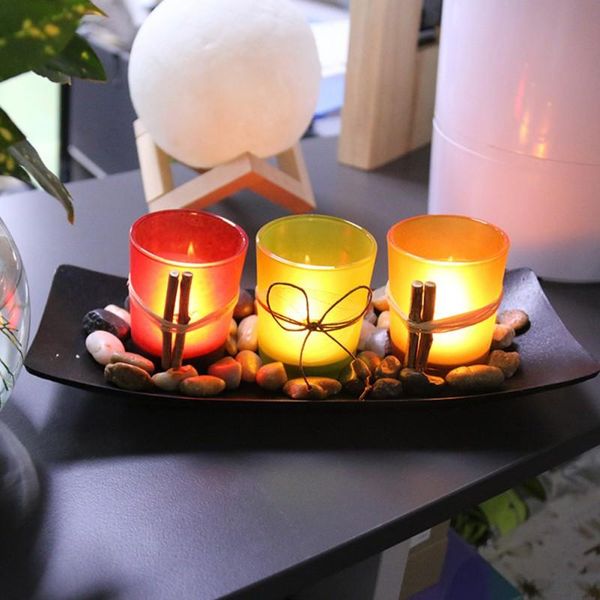 retro holder set simple style glass candle black tray weddings candlelight dinners valentine's day decoration candles
retro holder set simple style glass candle black tray weddings candlelight dinners valentine's day decoration candles