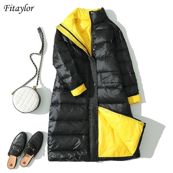 winter patchwork long jacket stand collar white duck down women thick snow warm coat loose casual puffer outwear 210430, Black
winter patchwork long jacket stand collar white duck down women thick snow warm coat loose casual puffer outwear 210430, Black