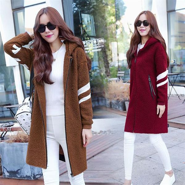 women's trench coats winter women casual fashion thickening lambs wool cultivate female overcoat, Tan;black
women's trench coats winter women casual fashion thickening lambs wool cultivate female overcoat, Tan;black