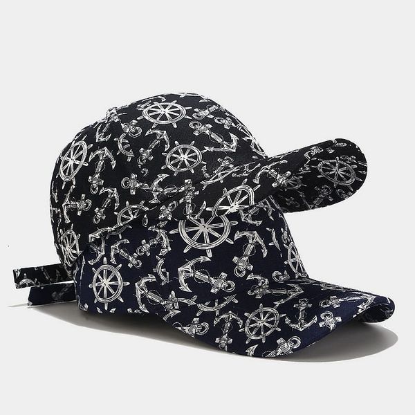 new navy wind anchor printed cotton baseball cap men's summer outdoor trend sun visor women's leisure cap, Blue;gray
new navy wind anchor printed cotton baseball cap men's summer outdoor trend sun visor women's leisure cap, Blue;gray