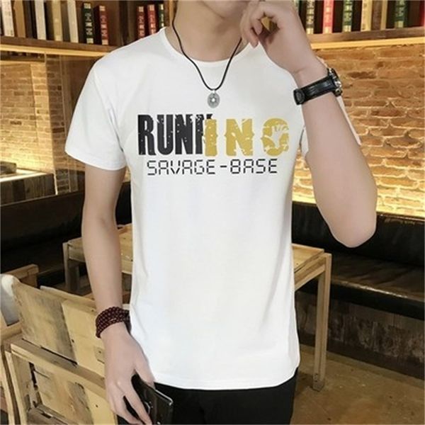 summer men's short-sleeved t-shirt round neck korean version of the bottoming body half-sleeve 210420, White;black
summer men's short-sleeved t-shirt round neck korean version of the bottoming body half-sleeve 210420, White;black