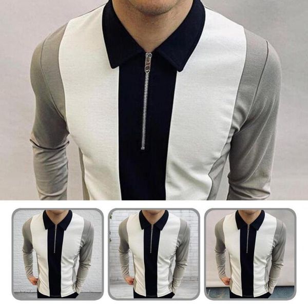 men's casual shirts o neck cool slim contrast colors shirt for work men, White;black
men's casual shirts o neck cool slim contrast colors shirt for work men, White;black