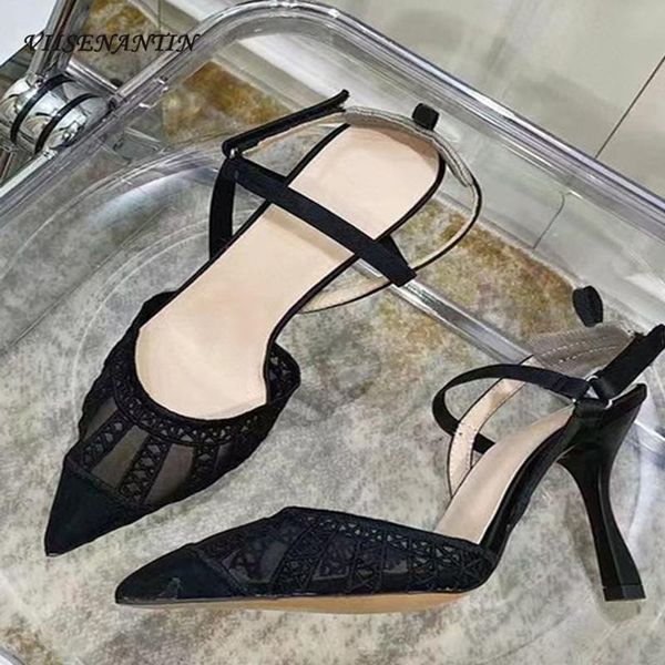 pointed toe temperament lady black lace mesh stiletto sandals 2021 spring and summer party wedding dress shoes
pointed toe temperament lady black lace mesh stiletto sandals 2021 spring and summer party wedding dress shoes