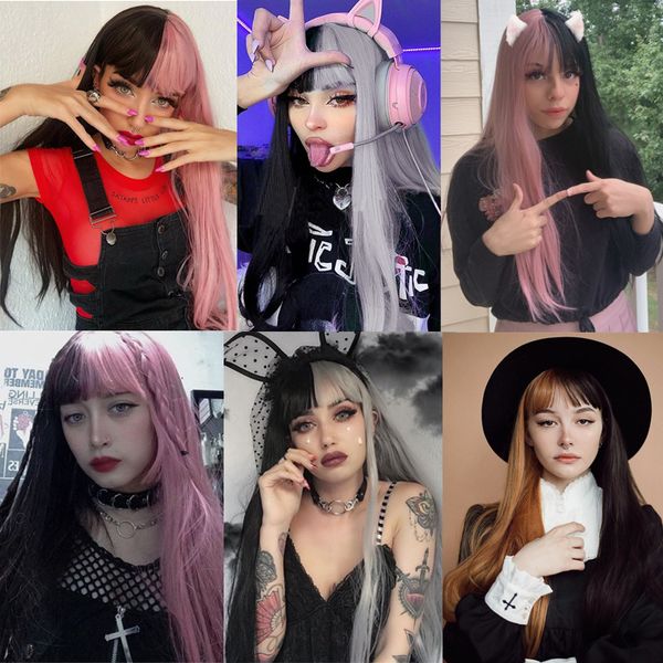 gray and black wig long straight hair cosplay wig two tone ombre color women synthetic hair wigsfactory direct
gray and black wig long straight hair cosplay wig two tone ombre color women synthetic hair wigsfactory direct