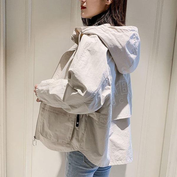 women's jackets 2021 spring and autumn ladies korean fashion casual short harajuku kawaii plus size hooded cardigan thin windbreaker ja, Black;brown
women's jackets 2021 spring and autumn ladies korean fashion casual short harajuku kawaii plus size hooded cardigan thin windbreaker ja, Black;brown