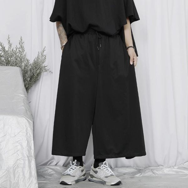 men's pants large casual japanese trend yamamoto dark style loose hanging feeling wide leg octuple, Black
men's pants large casual japanese trend yamamoto dark style loose hanging feeling wide leg octuple, Black