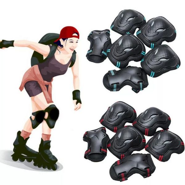6pcs/set skateboard ice roller skating protective gear elbow pads wrist guard cycling riding knee protector for kids child &, Black;gray
6pcs/set skateboard ice roller skating protective gear elbow pads wrist guard cycling riding knee protector for kids child &, Black;gray