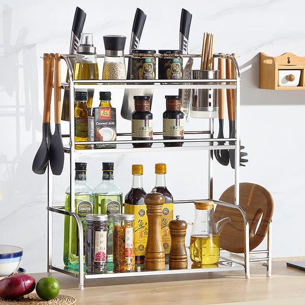 hooks & rails stainless steel seasoning rack non perforated kitchen multi-layer storage chopsticks barrel multi-functional
hooks & rails stainless steel seasoning rack non perforated kitchen multi-layer storage chopsticks barrel multi-functional