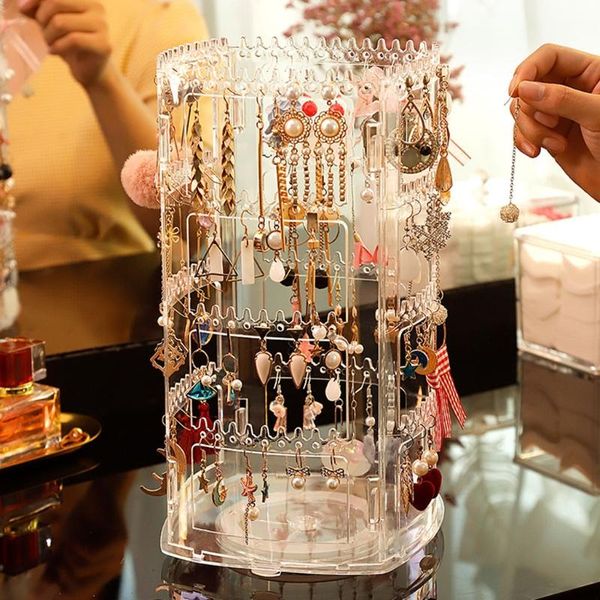 jewelry pouches, bags 360 rotating classic clear stand rack display with 168 holes for necklaces earring holder 4 tiers storage organizer, Pink;blue
jewelry pouches, bags 360 rotating classic clear stand rack display with 168 holes for necklaces earring holder 4 tiers storage organizer, Pink;blue