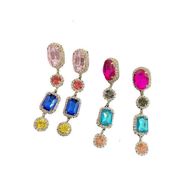 fashion personality court style earrings 2021 pink brown blue contrast geometric diamond earrings, Golden
fashion personality court style earrings 2021 pink brown blue contrast geometric diamond earrings, Golden