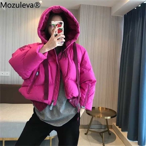 mozuleva white duck down jacket women's short winter coat thick wear 211216, Black
mozuleva white duck down jacket women's short winter coat thick wear 211216, Black