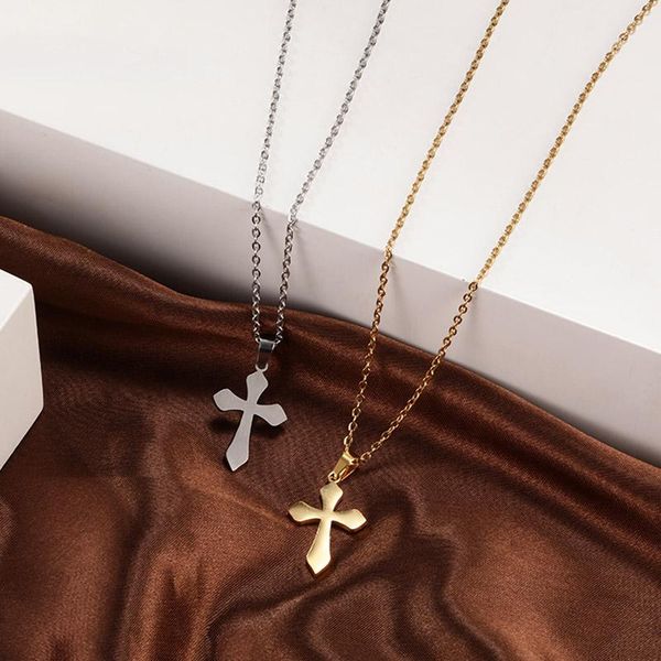 chains cross necklace for women's neck chain set stainless steel jewelry on the choker fashion accessories, Silver
chains cross necklace for women's neck chain set stainless steel jewelry on the choker fashion accessories, Silver