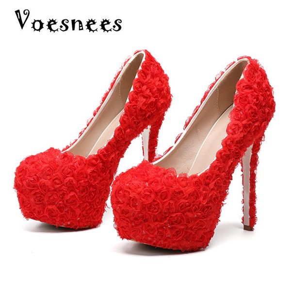 dress shoes 2021 white rose flower lace wedding high heel 14cm bridal princess pumps platform women plus size 34-43, Black
dress shoes 2021 white rose flower lace wedding high heel 14cm bridal princess pumps platform women plus size 34-43, Black
