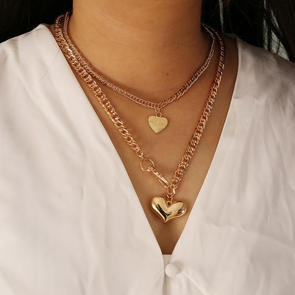 pendant necklaces european and american fashion love multi-layer gold-plated ladies retro elegant necklace jewelry, Silver
pendant necklaces european and american fashion love multi-layer gold-plated ladies retro elegant necklace jewelry, Silver