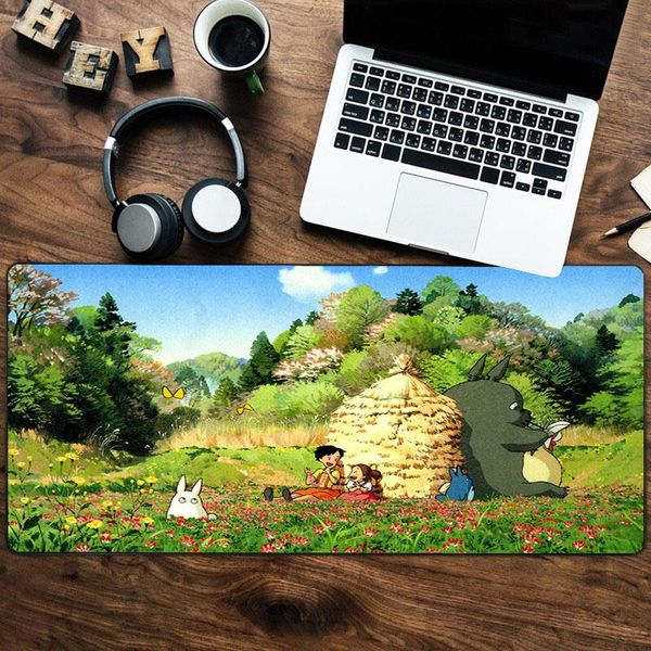 mouse pads & wrist rests 90x40cm pad gamer lock edge rubber padmous keyboard computer mat for totoro 
mouse pads & wrist rests 90x40cm pad gamer lock edge rubber padmous keyboard computer mat for totoro