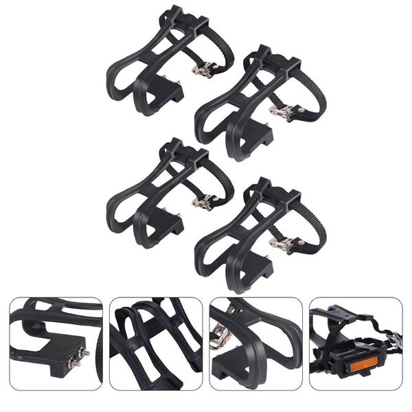 ankle support 2 pairs bike pedals with clips and straps for outdoor cycling accessories, Blue;black
ankle support 2 pairs bike pedals with clips and straps for outdoor cycling accessories, Blue;black