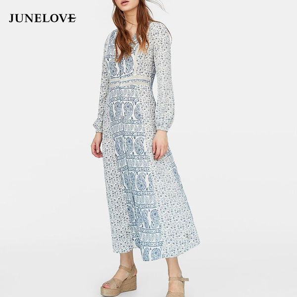 casual dresses junelove women spring print long maxi dress vintage sleeve female a-line street wear lady loose vestidos, Black;gray
casual dresses junelove women spring print long maxi dress vintage sleeve female a-line street wear lady loose vestidos, Black;gray