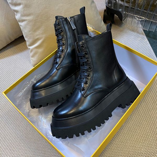 thick sole platform boots genuine leather women boots black lace up ankle female autumn winter shoes a0293
thick sole platform boots genuine leather women boots black lace up ankle female autumn winter shoes a0293
