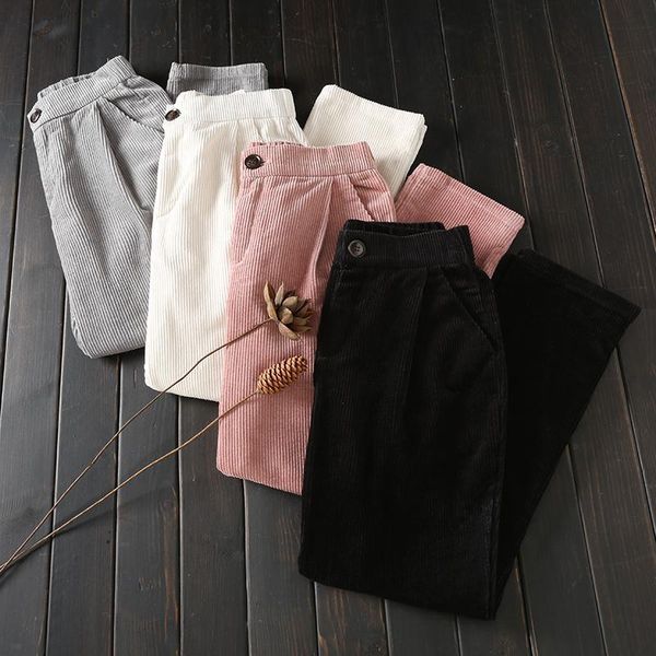 women's pants & capris corduroy harem women elastic waist casual autumn winter pantalon femme sweatpants black trousers c5130, Black;white
women's pants & capris corduroy harem women elastic waist casual autumn winter pantalon femme sweatpants black trousers c5130, Black;white
