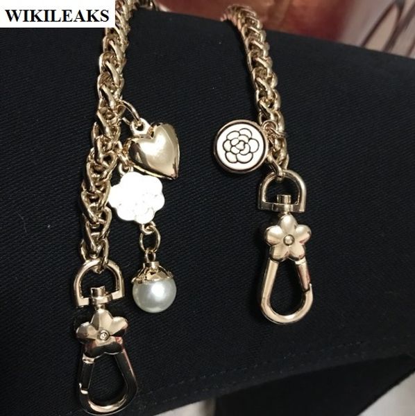 urban classic strap gold 2021 plated accessories metal chain shoulder straps flower ladies purse handles belt handbag hook clutch buckle pea, Black
urban classic strap gold 2021 plated accessories metal chain shoulder straps flower ladies purse handles belt handbag hook clutch buckle pea, Black
