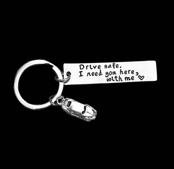 keychains engraved drive safely i need you here with me keychain key ring stainless steel car chain pendant for couples gift, Silver
keychains engraved drive safely i need you here with me keychain key ring stainless steel car chain pendant for couples gift, Silver