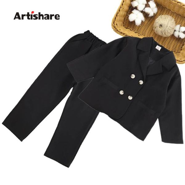 teen girls clothing solid blazer & pants clothes for long sleeve sets spring autumn casual children's suit, White
teen girls clothing solid blazer & pants clothes for long sleeve sets spring autumn casual children's suit, White