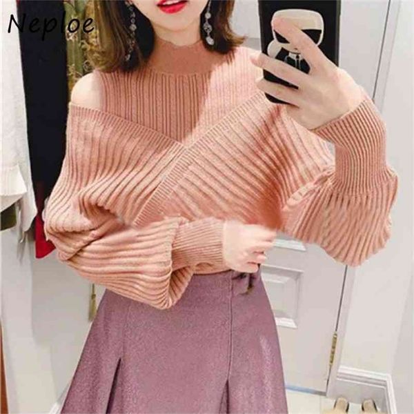 neploe chic cross shoulder strapless knitted women fashion slim waist pullovers autumn solid color sweaters 210914, White;black
neploe chic cross shoulder strapless knitted women fashion slim waist pullovers autumn solid color sweaters 210914, White;black