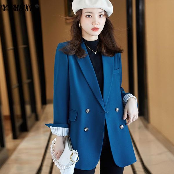 women's suits & blazers high-quality loose women suit 2021 autumn and east korean style double-breasted long-sleeved ladies jacket offi, White;black
women's suits & blazers high-quality loose women suit 2021 autumn and east korean style double-breasted long-sleeved ladies jacket offi, White;black