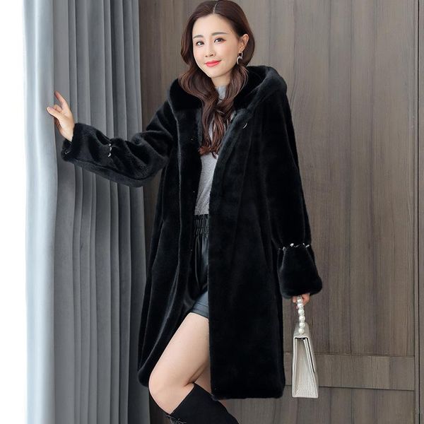 women's fur & faux autumnand winter clothing imitated mink wool coat nv dong zhuang middle-aged mother dress fashion slimming overcoat, Black
women's fur & faux autumnand winter clothing imitated mink wool coat nv dong zhuang middle-aged mother dress fashion slimming overcoat, Black