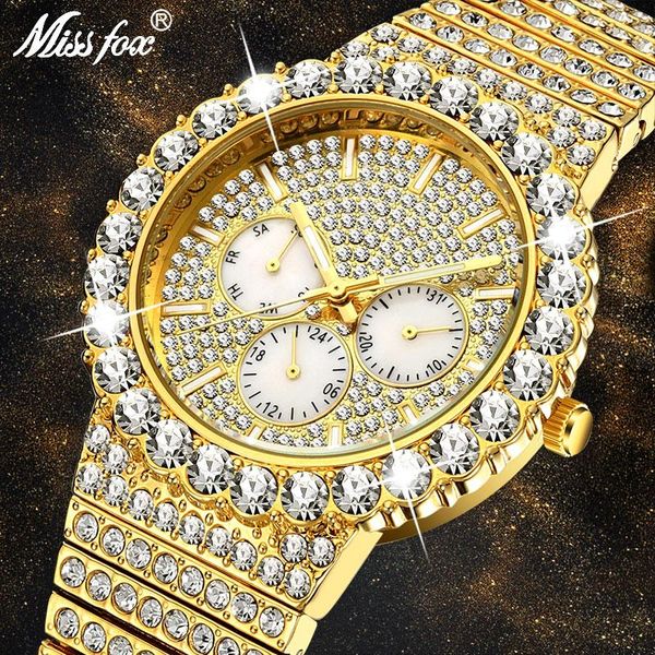 wristwatches missfox men's watches big rainbow 18k gold fashion wrist watch men selling iced out quartz wristwatch gift 202, Slivery;brown
wristwatches missfox men's watches big rainbow 18k gold fashion wrist watch men selling iced out quartz wristwatch gift 202, Slivery;brown