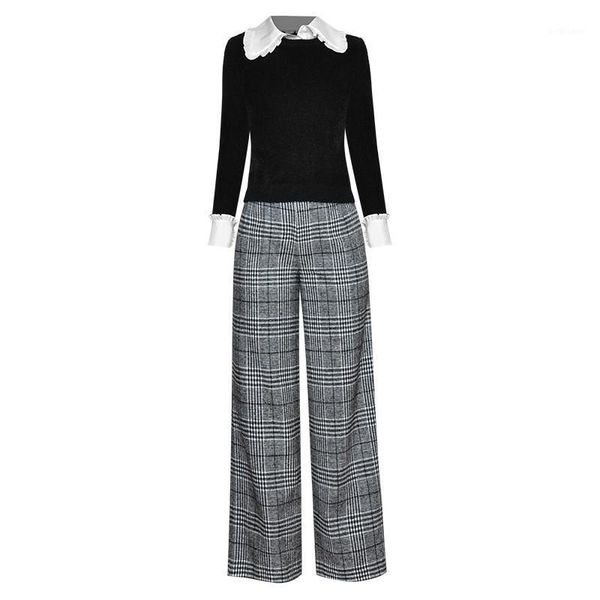 autumn winter runway suit women long sleeve sweater+white blouse+pants 3 piece clothing set office lady outfits women's two pan
autumn winter runway suit women long sleeve sweater+white blouse+pants 3 piece clothing set office lady outfits women's two pan