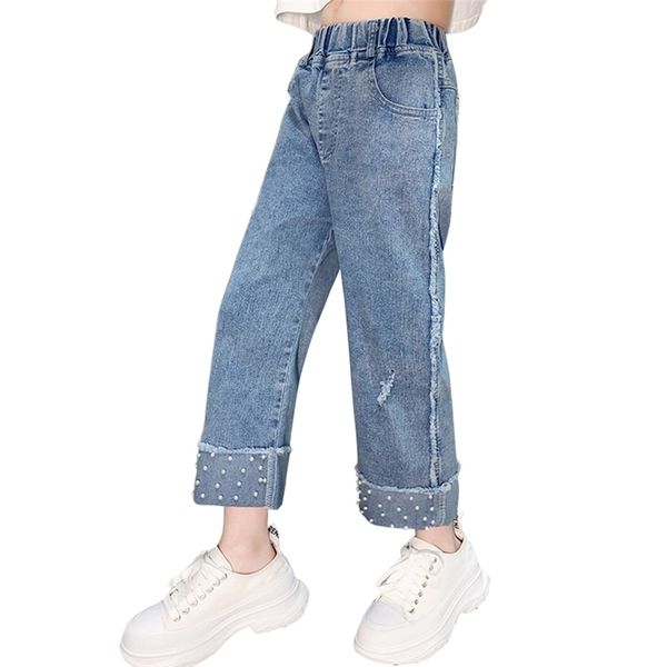 jeans for girl pearls children's girls cuffs trousers children spring autumn clothes 210528, Blue
jeans for girl pearls children's girls cuffs trousers children spring autumn clothes 210528, Blue