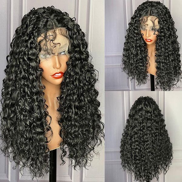 synthetic wigs 26inch kinky curly lace front wig water wave frontal deep natural black hair cosplay for women
synthetic wigs 26inch kinky curly lace front wig water wave frontal deep natural black hair cosplay for women
