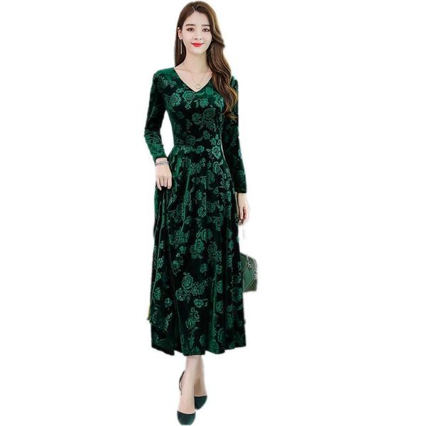 casual dresses gold velvet dress fashion long sleeve v-neck dinner show thin temperament elegant ss823, Black;gray
casual dresses gold velvet dress fashion long sleeve v-neck dinner show thin temperament elegant ss823, Black;gray