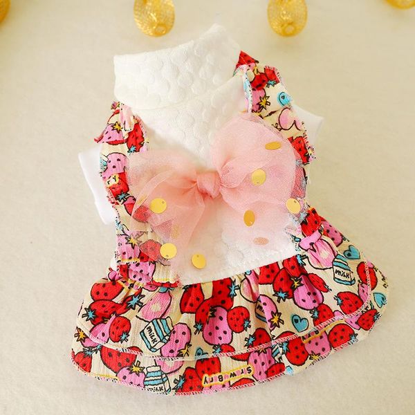 dog apparel pet clothes with big bow decor strawberry printing red color skirt for autumn and winter est small
dog apparel pet clothes with big bow decor strawberry printing red color skirt for autumn and winter est small